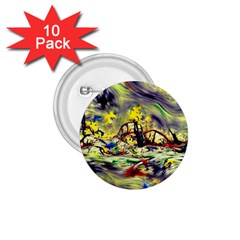 Abstract Arts Psychedelic Art Experimental 1 75  Buttons (10 Pack) by Uceng