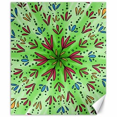 Flower Mandala Art Drawing Spring Background Canvas 20  X 24  by Uceng