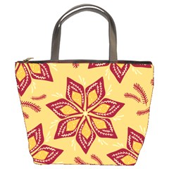 Flower Mandala Template Sketch Drawing Art Bucket Bag by Uceng