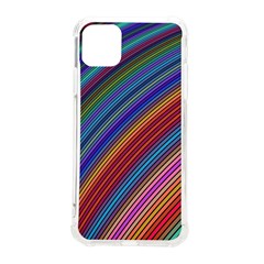 Multicolored Stripe Curve Striped Background Iphone 11 Pro Max 6 5 Inch Tpu Uv Print Case by Uceng