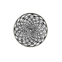 Illusions Abstract Black And White Patterns Swirls Hat Clip Ball Marker (10 Pack) by Wegoenart