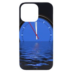 The Eleventh Hour Clock Time Catastrophe Iphone 14 Pro Max Black Uv Print Case by Wegoenart