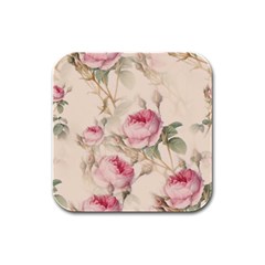 Roses-58 Rubber Square Coaster (4 Pack) by nateshop