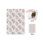Roses-white Playing Cards Single Design (Mini) Back
