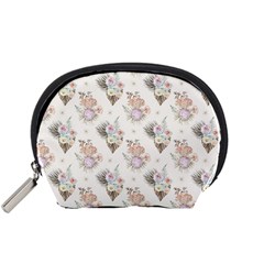 Roses-white Accessory Pouch (small) by nateshop