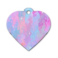 Space-25 Dog Tag Heart (two Sides) by nateshop