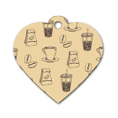 Coffee-56 Dog Tag Heart (one Side) by nateshop