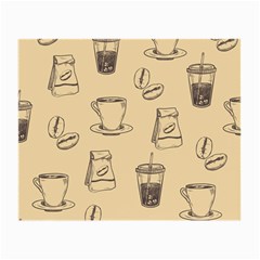 Coffee-56 Small Glasses Cloth (2 Sides) by nateshop