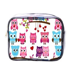 Owl Pattern Mini Toiletries Bag (one Side)