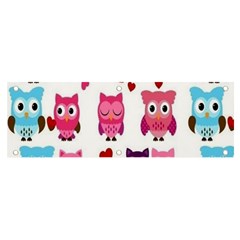 Owl Pattern Banner And Sign 6  X 2  by Salman4z