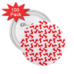 Lonely T-rex Dinosaur Dinosaur Game Pattern 2 25  Buttons (100 Pack) 