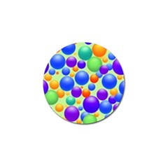 Background Pattern Design Colorful Bubbles Golf Ball Marker (4 Pack)