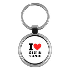 I Love Gin And Tonic Key Chain (round) by ilovewhateva