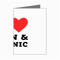 I Love Gin And Tonic Mini Greeting Card by ilovewhateva