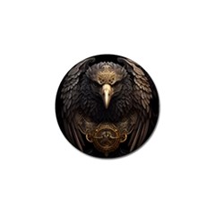Eagle Ornate Pattern Feather Texture Golf Ball Marker