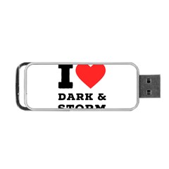 I Love Dark And Storm Portable Usb Flash (two Sides) by ilovewhateva