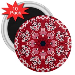Traditional Cherry Blossom  3  Magnets (10 Pack) 