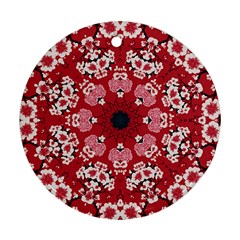 Traditional Cherry Blossom  Round Ornament (two Sides)