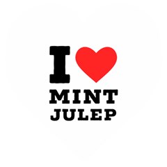 I Love Mint Julep Wooden Puzzle Heart by ilovewhateva