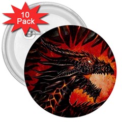 Dragon 3  Buttons (10 Pack) 
