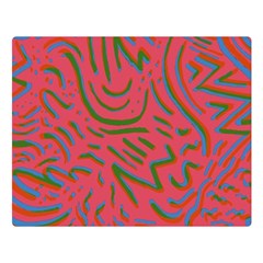 Pattern Saying Wavy Two Sides Premium Plush Fleece Blanket (large) by Salman4z