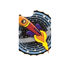 Rocket Space Clipart Illustrator Iphone 14 Plus Black Uv Print Case by Salman4z