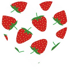 Seamless Pattern Fresh Strawberry Wooden Puzzle Heart by Salman4z