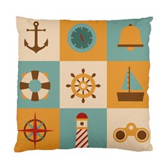 Nautical Elements Collection Standard Cushion Case (two Sides) by Salman4z