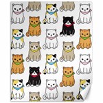 Cat Kitten Seamless Pattern Canvas 16  x 20 