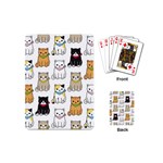 Cat Kitten Seamless Pattern Playing Cards Single Design (Mini)