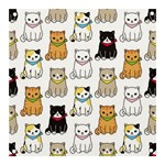 Cat Kitten Seamless Pattern Banner and Sign 3  x 3 