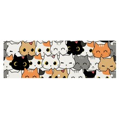 Cute-cat-kitten-cartoon-doodle-seamless-pattern Banner And Sign 6  X 2  by Salman4z