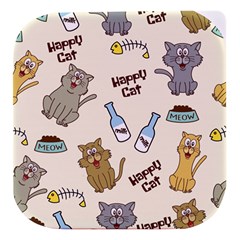 Happy-cats-pattern-background Stacked Food Storage Container by Salman4z