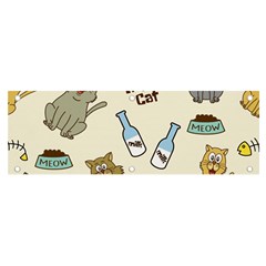 Happy-cats-pattern-background Banner And Sign 6  X 2  by Salman4z