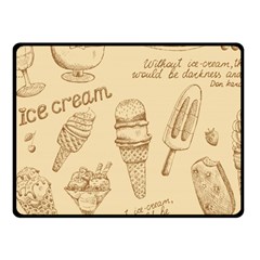 Ice-cream-vintage-pattern Fleece Blanket (small) by Salman4z