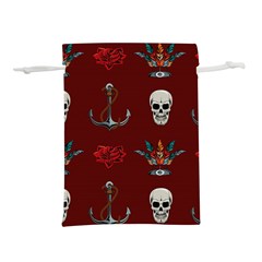 Tattoo-old-school-background-pattern Lightweight Drawstring Pouch (s) by Salman4z