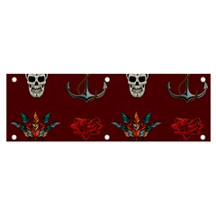 Tattoo-old-school-background-pattern Banner And Sign 6  X 2  by Salman4z