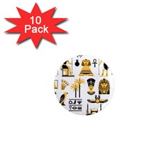 Egypt-symbols-decorative-icons-set 1  Mini Magnet (10 Pack)  by Salman4z