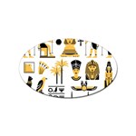 Egypt-symbols-decorative-icons-set Sticker (Oval)