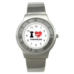I Love Tiramisu Stainless Steel Watch by ilovewhateva