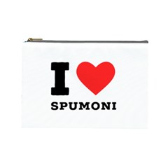 I Love Spumoni Cosmetic Bag (large) by ilovewhateva