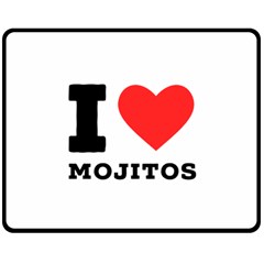 I Love Mojitos  Two Sides Fleece Blanket (medium) by ilovewhateva