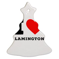 I Love Lamington Christmas Tree Ornament (two Sides) by ilovewhateva