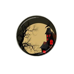 Halloween Moon Haunted House Full Moon Dead Tree Hat Clip Ball Marker (10 Pack) by Ravend