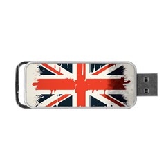 Union Jack England Uk United Kingdom London Portable Usb Flash (one Side) by Ravend