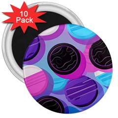 Cookies Chocolate Cookies Sweets Snacks Baked Goods 3  Magnets (10 Pack)  by Ravend
