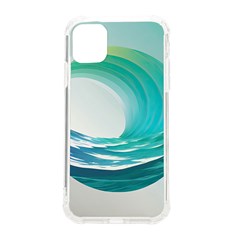 Tsunami Tidal Wave Wave Minimalist Ocean Sea Iphone 11 Tpu Uv Print Case by Ravend