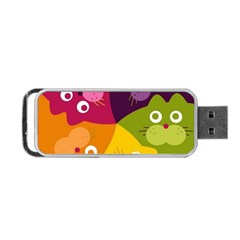 Colorful Cats Portable Usb Flash (one Side) by Sparkle