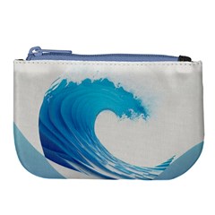 Wave Tsunami Tidal Wave Ocean Sea Water Large Coin Purse