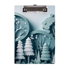 Background Christmas Winter Holiday Background A5 Acrylic Clipboard by Ravend